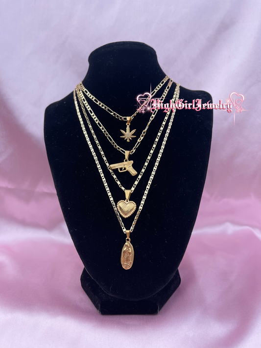 Trap Queen Necklace Set♡