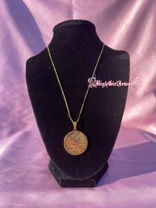 The Lords Prayer Double Sided Medallion Necklace♡