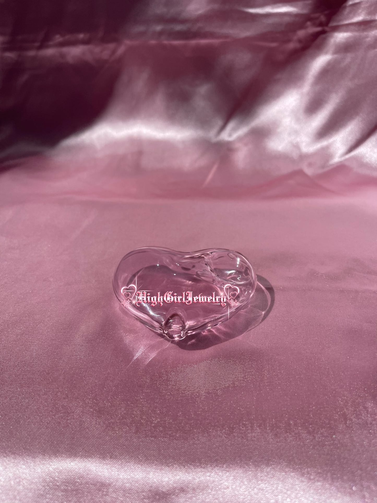 Pink Mini Heart Hand Pipe♡