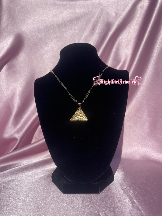Snakes Pyramid Necklace♡