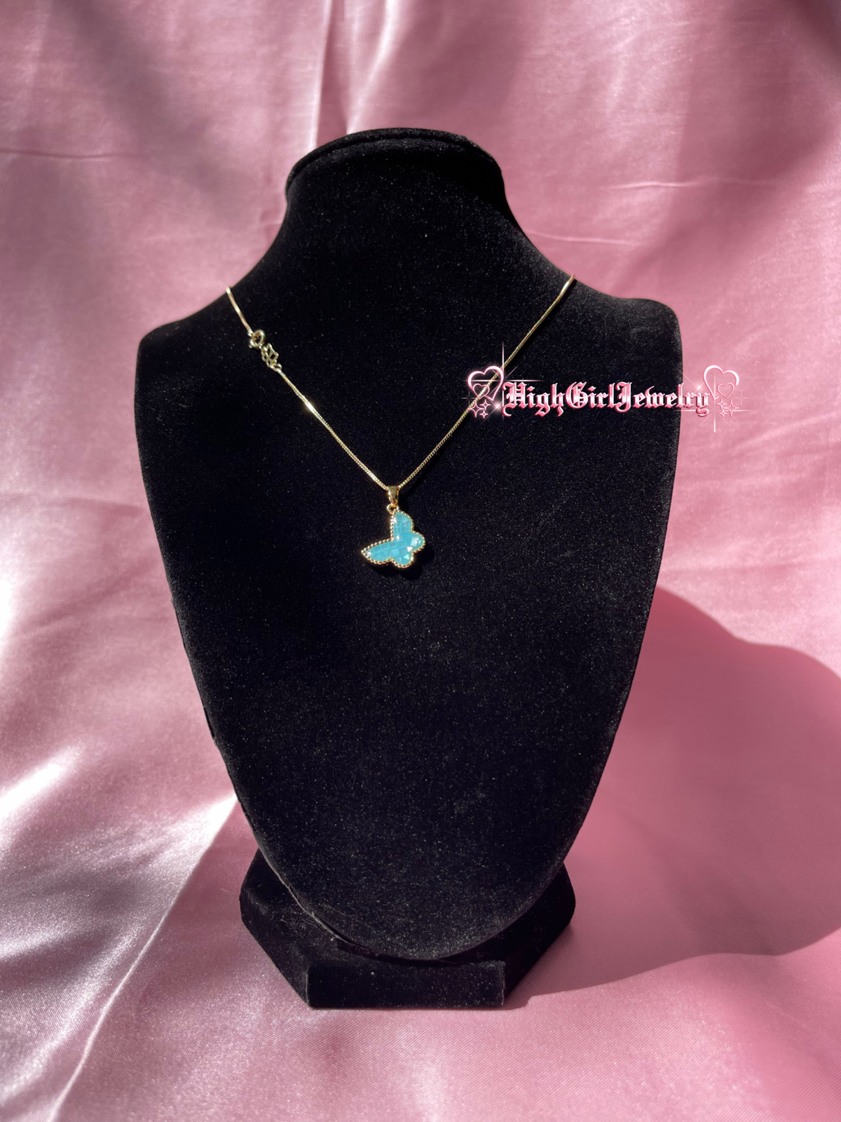 Ocean Blue Mariposa Necklace♡