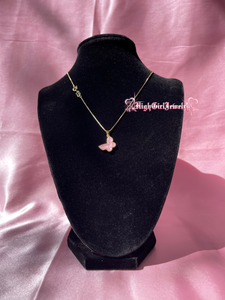 Rosy Pink Mariposa Necklace♡