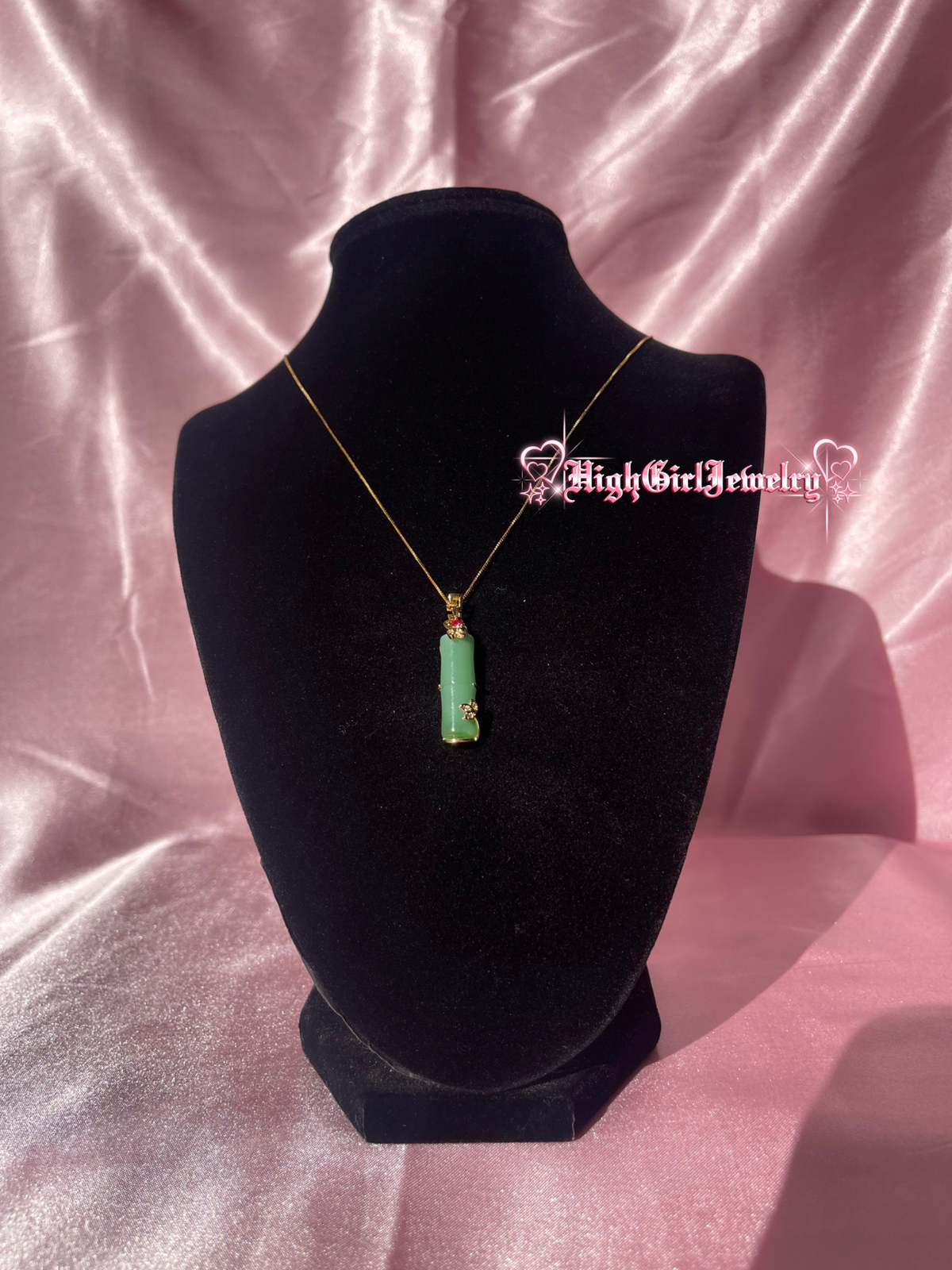 Green Bamboo Necklace♡