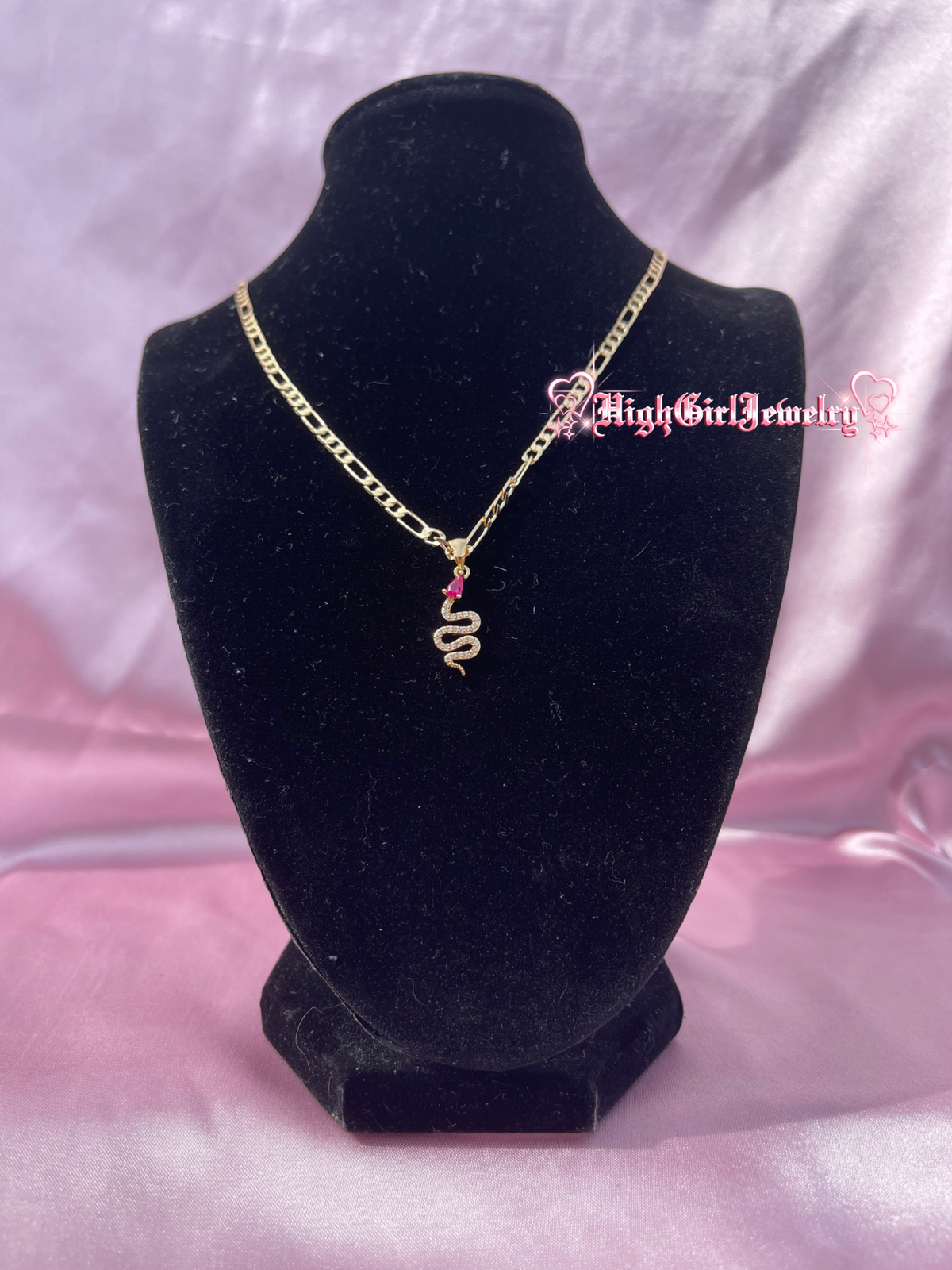 Pink Snakehead Necklace♡