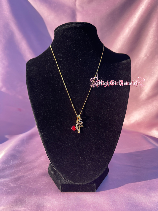 Love Struck With Initial Necklace ♡preorder♡