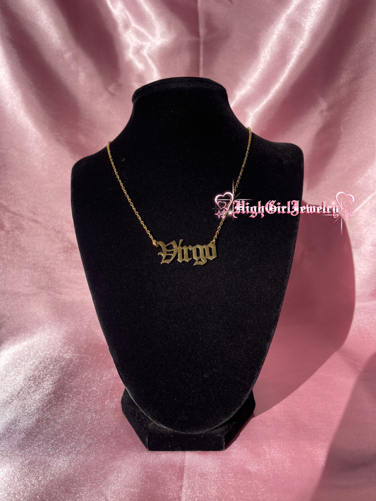 Custom Old English Name Necklace ♡preorder♡